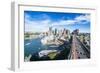 View over Sydney from the harbour bridge, Sydney, New South Wales, Australia, Pacific-Michael Runkel-Framed Photographic Print