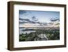 View over Sydney harbour after sunset, Sydney, New South Wales, Australia, Pacific-Michael Runkel-Framed Photographic Print