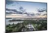 View over Sydney harbour after sunset, Sydney, New South Wales, Australia, Pacific-Michael Runkel-Mounted Photographic Print