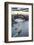 View over Sydney harbour after sunset, Sydney, New South Wales, Australia, Pacific-Michael Runkel-Framed Photographic Print