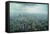 View over Taipei from the 101 Tower, Taipei, Taiwan, Asia-Michael Runkel-Framed Stretched Canvas