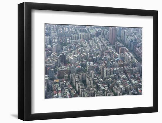 View over Taipei from the 101 Tower, Taipei, Taiwan, Asia-Michael Runkel-Framed Photographic Print