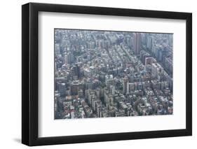 View over Taipei from the 101 Tower, Taipei, Taiwan, Asia-Michael Runkel-Framed Photographic Print