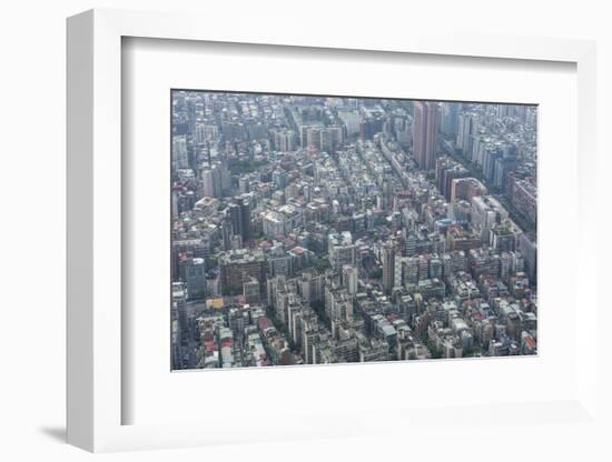 View over Taipei from the 101 Tower, Taipei, Taiwan, Asia-Michael Runkel-Framed Photographic Print