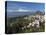 View over Taormina and Mount Etna, Taormina, Sicily, Italy, Europe-Stuart Black-Stretched Canvas