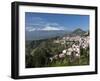 View over Taormina and Mount Etna, Taormina, Sicily, Italy, Europe-Stuart Black-Framed Photographic Print