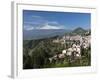 View over Taormina and Mount Etna, Taormina, Sicily, Italy, Europe-Stuart Black-Framed Photographic Print