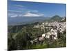 View over Taormina and Mount Etna, Taormina, Sicily, Italy, Europe-Stuart Black-Mounted Photographic Print