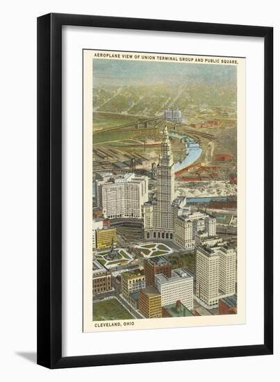 View over Terminal Group, Cleveland, Ohio-null-Framed Art Print