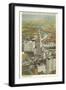 View over Terminal Group, Cleveland, Ohio-null-Framed Premium Giclee Print
