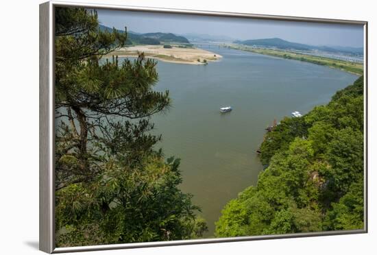 View over the Baengma River from the Buso Mountain Fortress in the Busosan Park-Michael-Framed Photographic Print