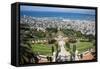 View over the Bahai Gardens, Haifa, Israel, Middle East-Yadid Levy-Framed Stretched Canvas