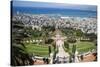 View over the Bahai Gardens, Haifa, Israel, Middle East-Yadid Levy-Stretched Canvas