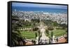 View over the Bahai Gardens, Haifa, Israel, Middle East-Yadid Levy-Framed Stretched Canvas