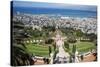 View over the Bahai Gardens, Haifa, Israel, Middle East-Yadid Levy-Stretched Canvas