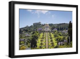 View over the Bahai Gardens, Haifa, Israel, Middle East-Yadid Levy-Framed Photographic Print