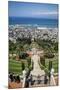 View over the Bahai Gardens, Haifa, Israel, Middle East-Yadid Levy-Mounted Photographic Print