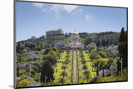 View over the Bahai Gardens, Haifa, Israel, Middle East-Yadid Levy-Mounted Photographic Print
