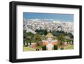 View over the Bahai Gardens, Haifa, Israel, Middle East-Alexandre Rotenberg-Framed Photographic Print