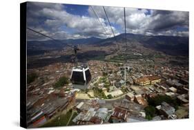 View over the Barrios Pobre of Medellin, Where Pablo Escobar Had Many Supporters, Colombia-Olivier Goujon-Stretched Canvas