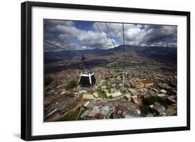 View over the Barrios Pobre of Medellin, Where Pablo Escobar Had Many Supporters, Colombia-Olivier Goujon-Framed Photographic Print