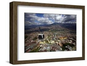 View over the Barrios Pobre of Medellin, Where Pablo Escobar Had Many Supporters, Colombia-Olivier Goujon-Framed Photographic Print