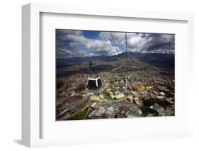 View over the Barrios Pobre of Medellin, Where Pablo Escobar Had Many Supporters, Colombia-Olivier Goujon-Framed Photographic Print