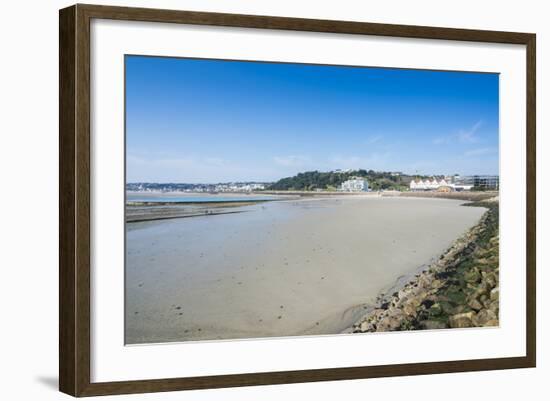 View over the Bay of St. Helier, Jersey, Channel Islands, United Kingdom-Michael Runkel-Framed Photographic Print