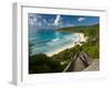 View Over the Beach of Grand Anse, La Digue, Seychelles, Indian Ocean, Africa-null-Framed Photographic Print