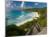 View Over the Beach of Grand Anse, La Digue, Seychelles, Indian Ocean, Africa-null-Mounted Photographic Print