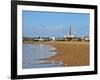 View over the beach towards the lighthouse, Cabo Polonio, Rocha Department, Uruguay, South America-Karol Kozlowski-Framed Photographic Print