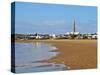 View over the beach towards the lighthouse, Cabo Polonio, Rocha Department, Uruguay, South America-Karol Kozlowski-Stretched Canvas