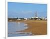 View over the beach towards the lighthouse, Cabo Polonio, Rocha Department, Uruguay, South America-Karol Kozlowski-Framed Photographic Print