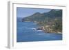 View over the beautiful coastline of Labadie, Cap Haitien, Haiti, Caribbean, Central America-Michael Runkel-Framed Photographic Print
