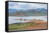 View over the Blue River Provincial Park, Yate, New Caledonia, Pacific-Michael Runkel-Framed Stretched Canvas