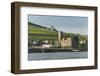 View over the Bruemserburg in Ruedesheim on the River Rhine, Rhine Gorgehesse, Germany, Europe-Michael Runkel-Framed Photographic Print