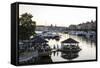 View over the Buildings and Boats Along Strandvagen Street, Stockholm, Sweden, Scandinavia, Europe-Yadid Levy-Framed Stretched Canvas