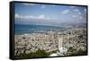 View over the City and Port, Haifa, Israel, Middle East-Yadid Levy-Framed Stretched Canvas