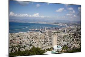 View over the City and Port, Haifa, Israel, Middle East-Yadid Levy-Mounted Photographic Print