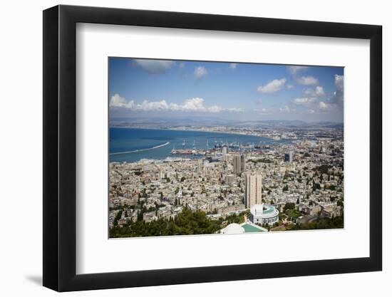 View over the City and Port, Haifa, Israel, Middle East-Yadid Levy-Framed Premium Photographic Print