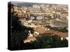 View Over the City Including the River Arno, Florence, Italy-Peter Scholey-Stretched Canvas