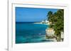 View over the cliffs of Mullet Bay, Sint Maarten, West Indies, Caribbean, Central America-Michael Runkel-Framed Photographic Print