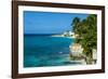 View over the cliffs of Mullet Bay, Sint Maarten, West Indies, Caribbean, Central America-Michael Runkel-Framed Photographic Print