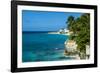 View over the cliffs of Mullet Bay, Sint Maarten, West Indies, Caribbean, Central America-Michael Runkel-Framed Photographic Print