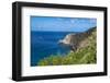View over the coastline of Saba, Netherland Antilles, West Indies, Caribbean, Central America-Michael Runkel-Framed Photographic Print