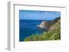View over the coastline of Saba, Netherland Antilles, West Indies, Caribbean, Central America-Michael Runkel-Framed Photographic Print