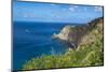 View over the coastline of Saba, Netherland Antilles, West Indies, Caribbean, Central America-Michael Runkel-Mounted Photographic Print