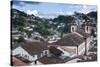 View over the Colonial Town of Ouro Preto-Michael Runkel-Stretched Canvas