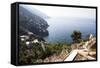 View over the Costiera Amalfitana from Positano Cemetery-Oliviero Olivieri-Framed Stretched Canvas