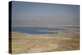 View over the Dead Sea from Masada Fortress on the Edge of the Judean Desert, Israel, Middle East-Yadid Levy-Stretched Canvas